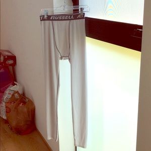 Russel Athletic White Dri-Power Compression Pants
